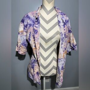 H&M Purple and Orange Tie-Dye Women's Top